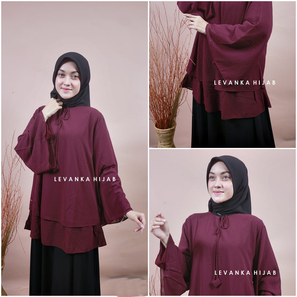 TERBARU ! Atasan Wanita Blouse bahan Cerutty Baby Doll / Franda Blouse