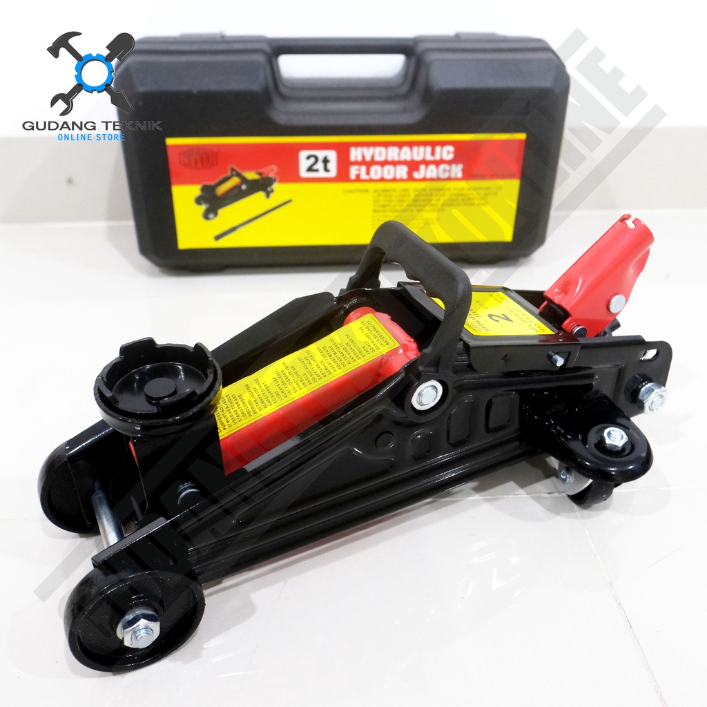 Dongkrak Buaya DONGWA 2 Ton / Dongkrak Mobil 2Ton BRANO - Hydraulic Trolley Jack Mobil 2T