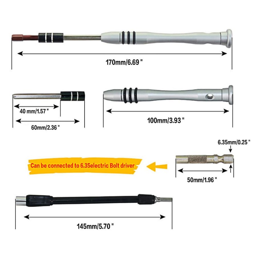 Obeng Set Reparasi 60 in 1 - 6100A