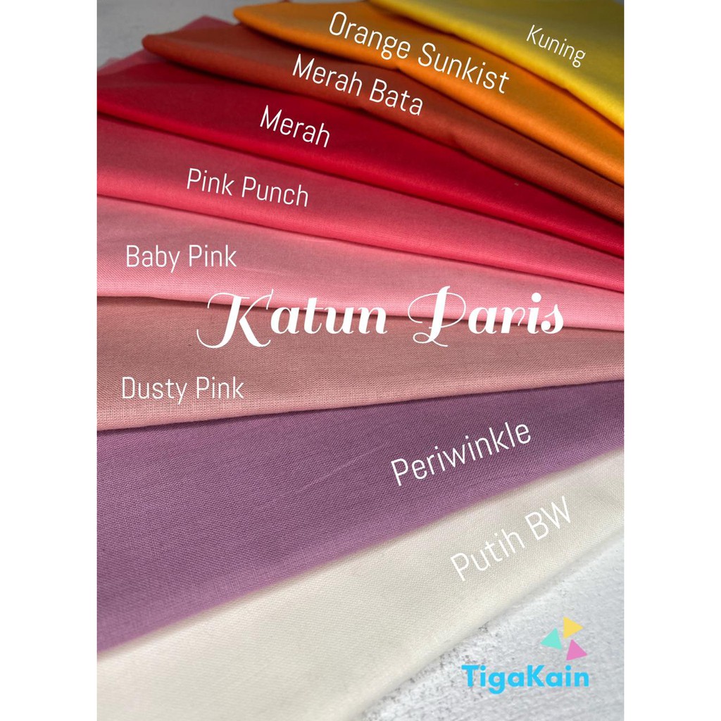 0.5 Meter Bahan Katun Paris Kain Katun