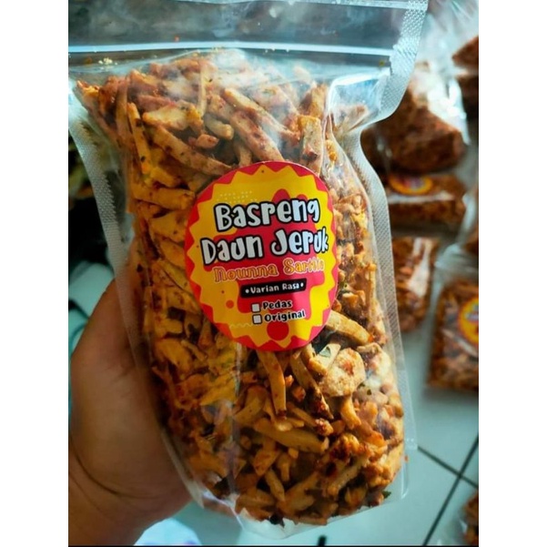 

Basreng Rempah Enak Aroma Daun Jeruk Asli Produk Nounna Saritie Kemasan 500 Gram