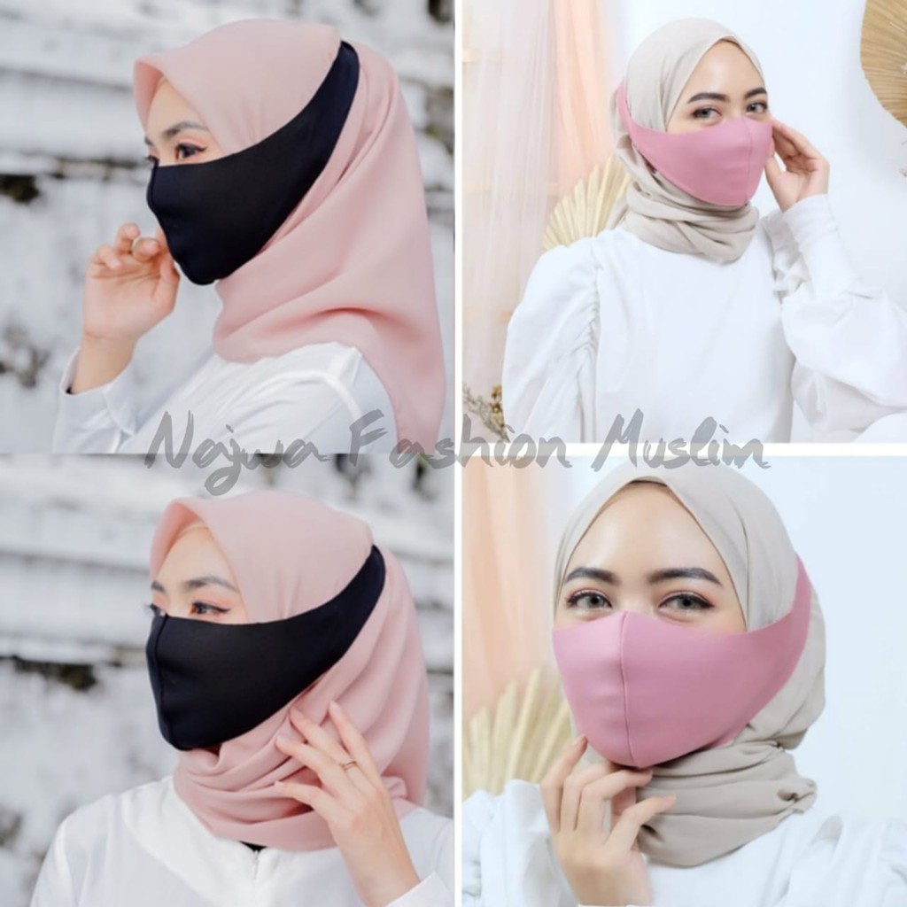  MASKER  HIJAB  HIJABERS SCUBA  KOREA Shopee Indonesia