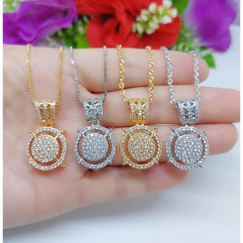 Set Kalung+Liontin Xuping 048.049 Lapis emas 18k