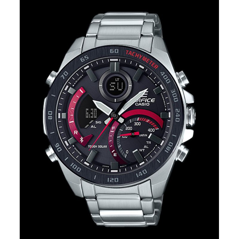 Jam Tangan Pria Merk Casio Edifice Type ECB-900DB-1A Original Bm Stainless Free Box Set