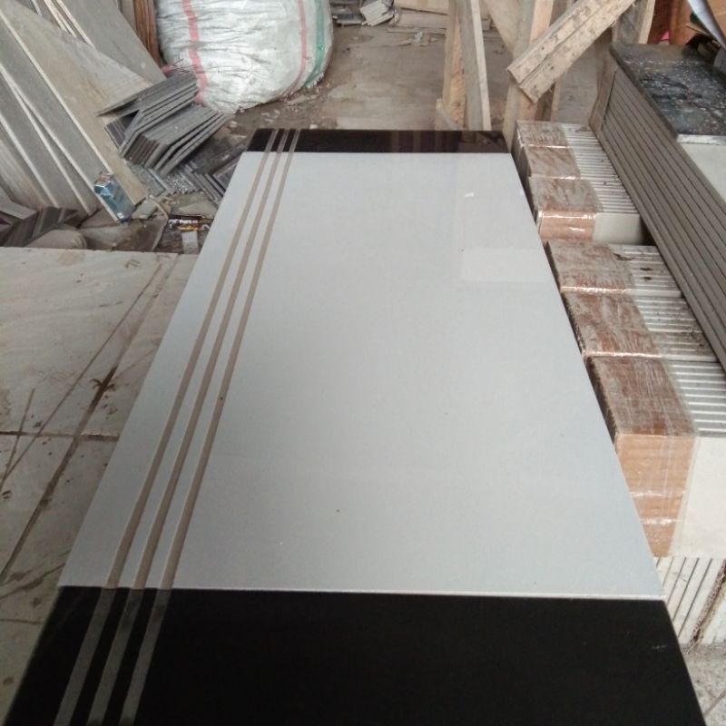 granit anak tangga variasi putih&hitam polos