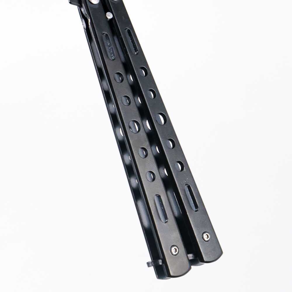 Sisir Lipat Besi Butterfly Sisir Rambut Pria Wanita Balisong Training Knife CS GO KNIFEZER