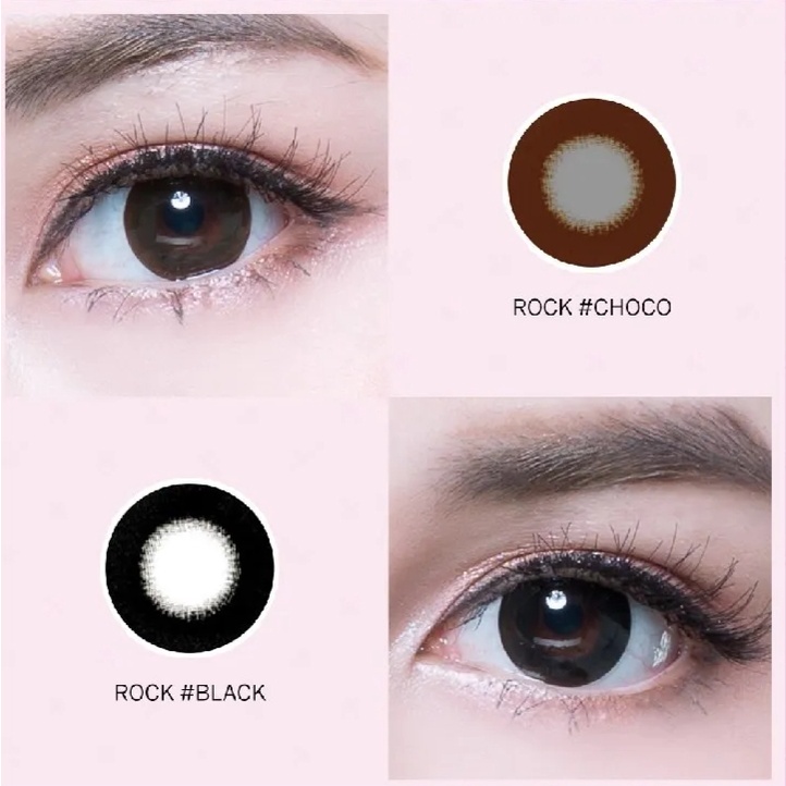 Softlens warna DC1 Rock Minus Normal Black dan Brown