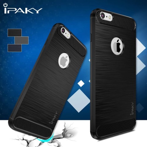 CASE SLIM FIT CARBON IPAKY IPHONE 6 PLUS SOFTCASE - FA