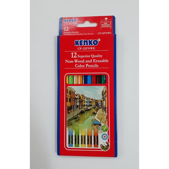 

PENSIL WARNA KENKO CP-12FNWE ERASEABLE 12 WARNA PANJANG BISA DIHAPUS