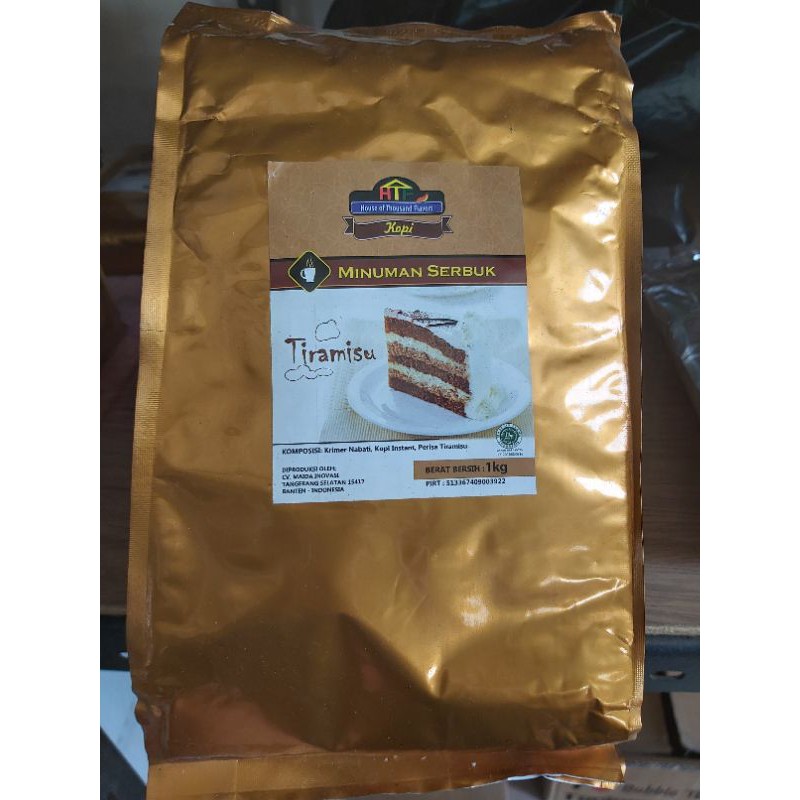 

Bubuk minuman rasa PREMIUM TIRAMISU 500gr