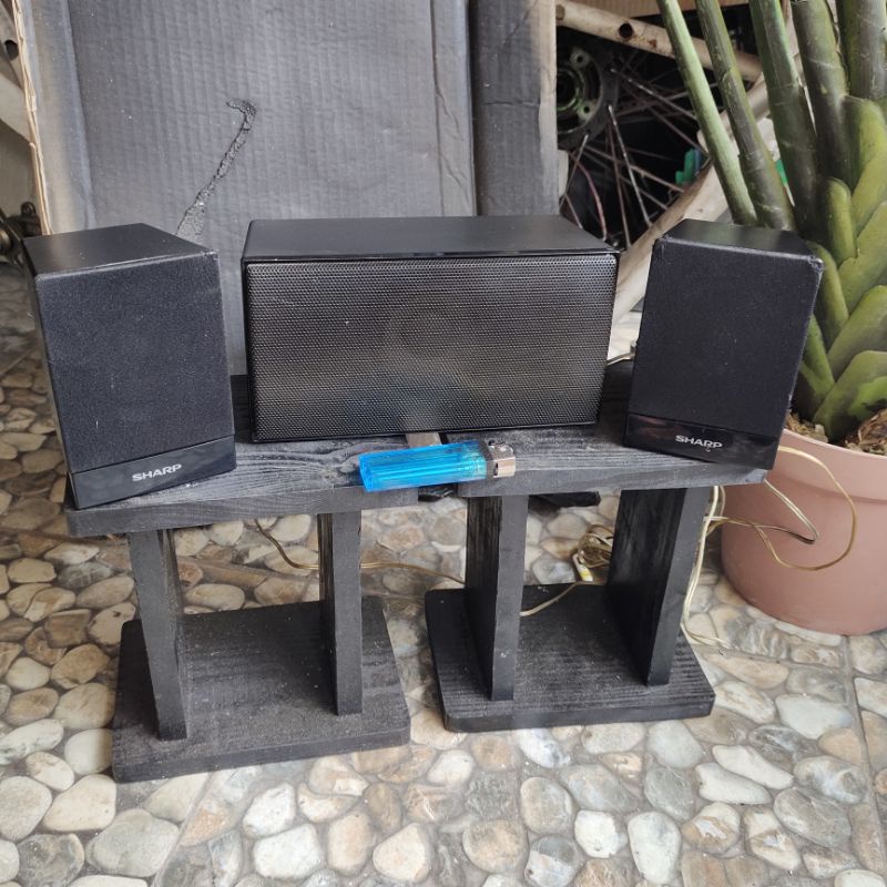 speaker pasif Sharp bekas home theatre Watt besar