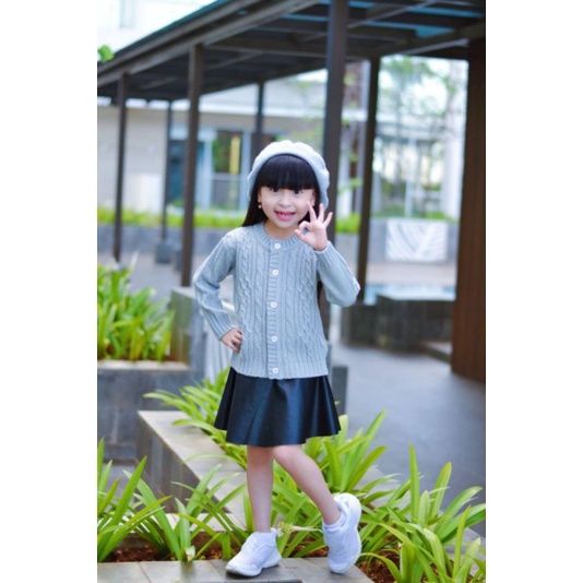 Afsheenastore Cardigan Rajut Anak Candy Pop Cardy