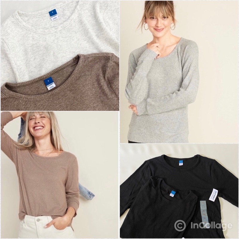 Oldnavy Longsleeve Cozy Waffle Up To Big Size