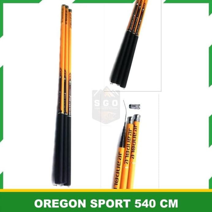 Joran Tegek Oregon Sport 540 Cm Carbon Drag 3 Kg Fishing Rod Pancing
