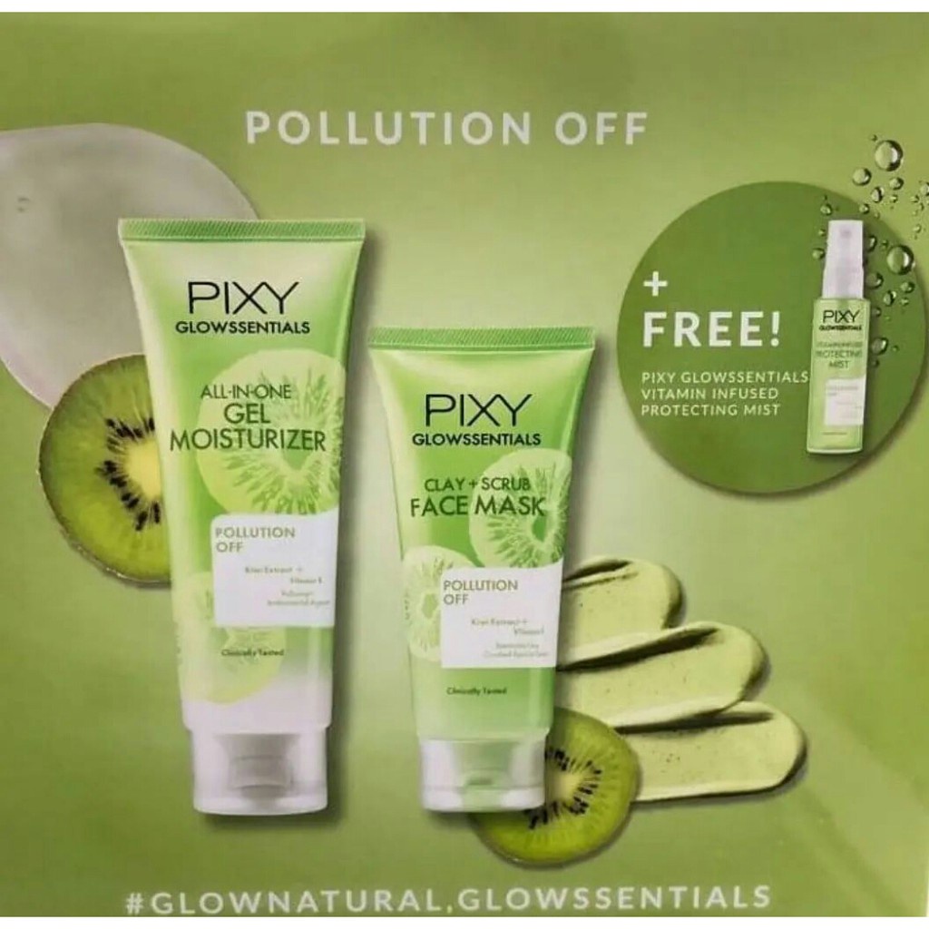 PIXY Glowssentials Pollution Off | Light Radiance Buy 2 Get 1 Free Face Mist