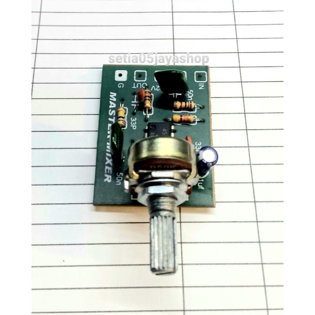 kit master mixser mixer 1 potensio ic jrc 4558