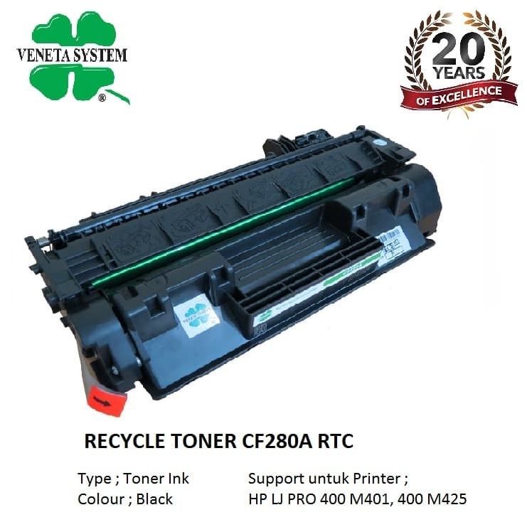 TONER CARTRIDGE HP CF 280 A BLACK - RTC HP 80A