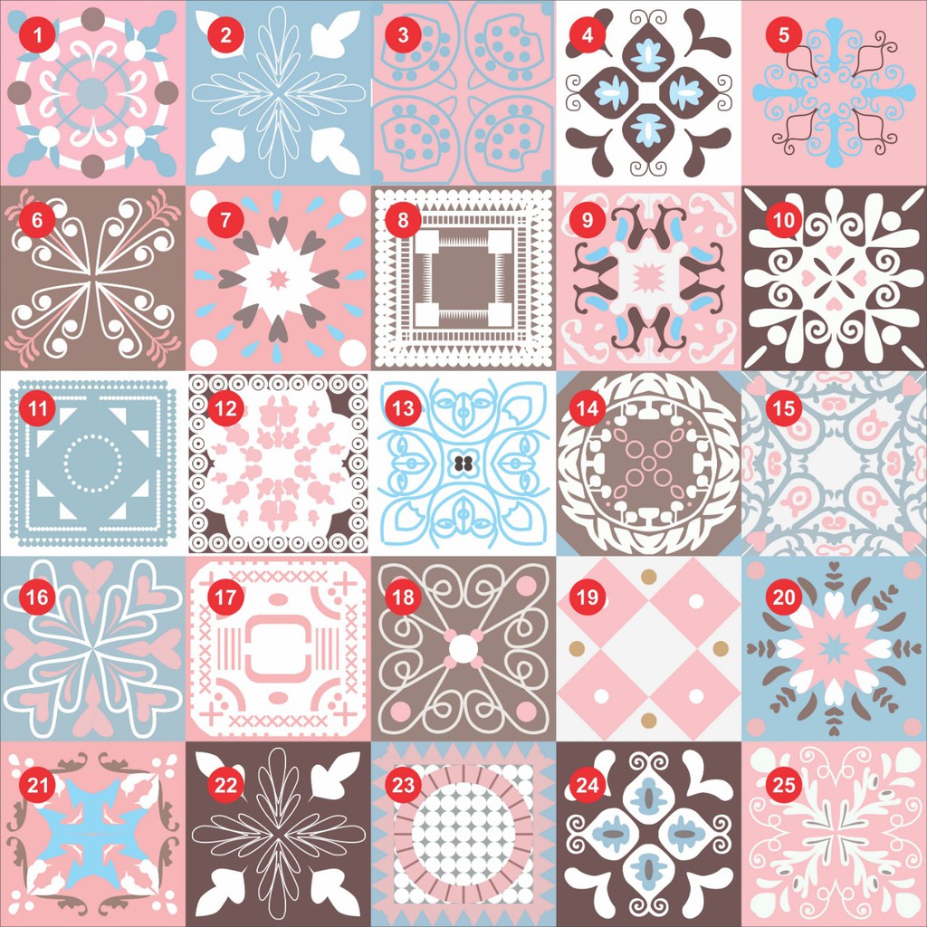 STIKER TEGEL / STIKER LANTAI / KERAMIK MOTIF 61