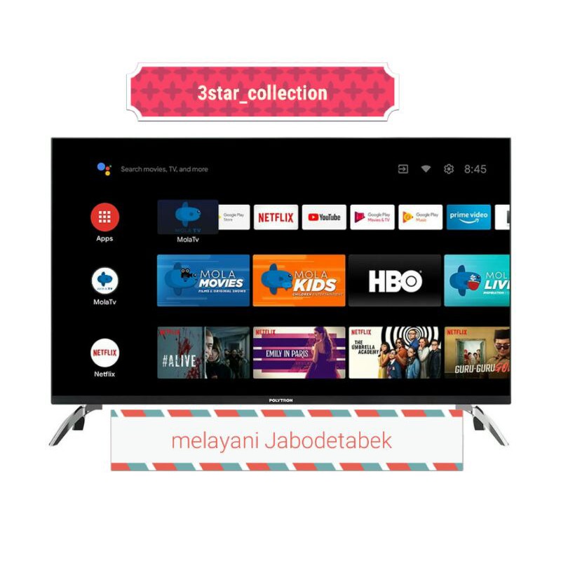 Smart tv polytron PLD43AG9953/ LED TV 43inch Polytron / Led TV smart TV polytron garansi resmi