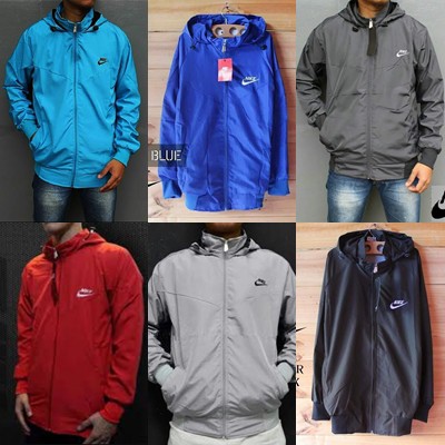 [Promo Sale] COD/Jaket Parasut Nike Windrunner Polos Hitam M-XXL-3