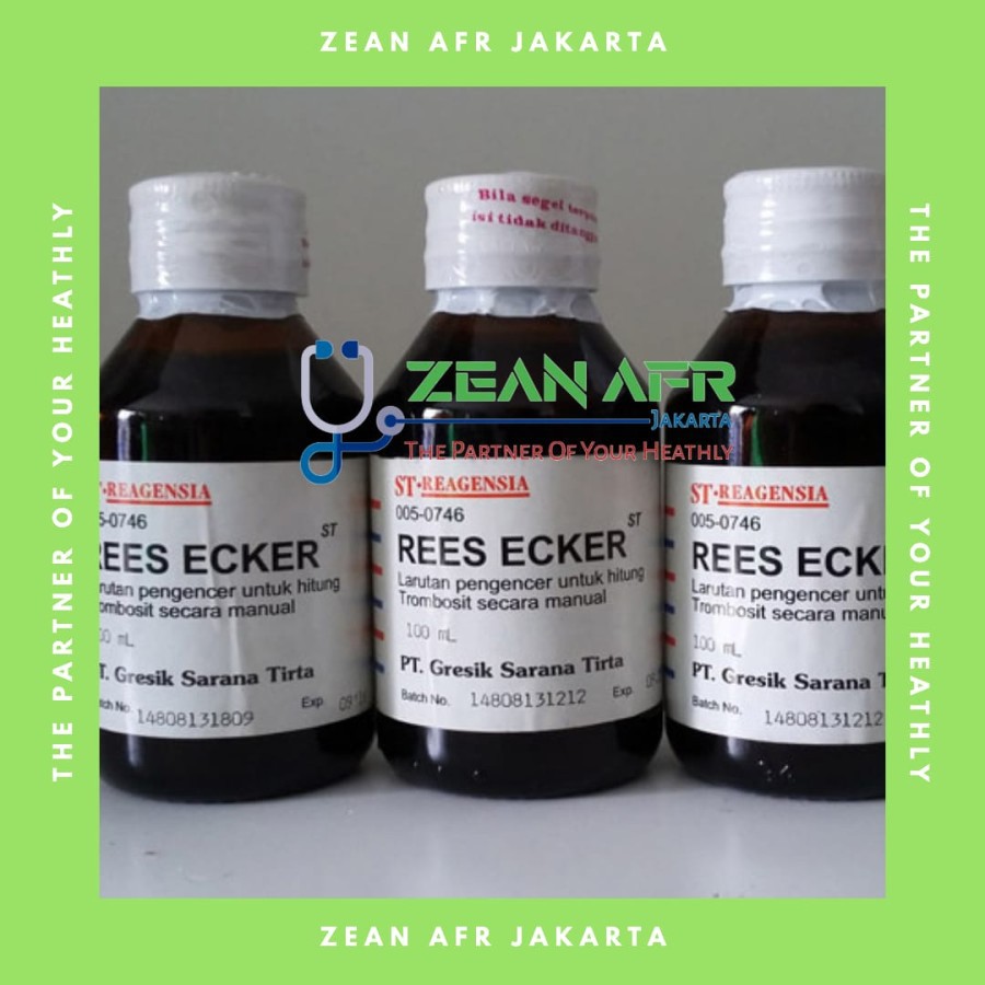 Reagen Rees Ecker 100 ml INDO REAGENT Trombosit RE (Reesecker) 100ml