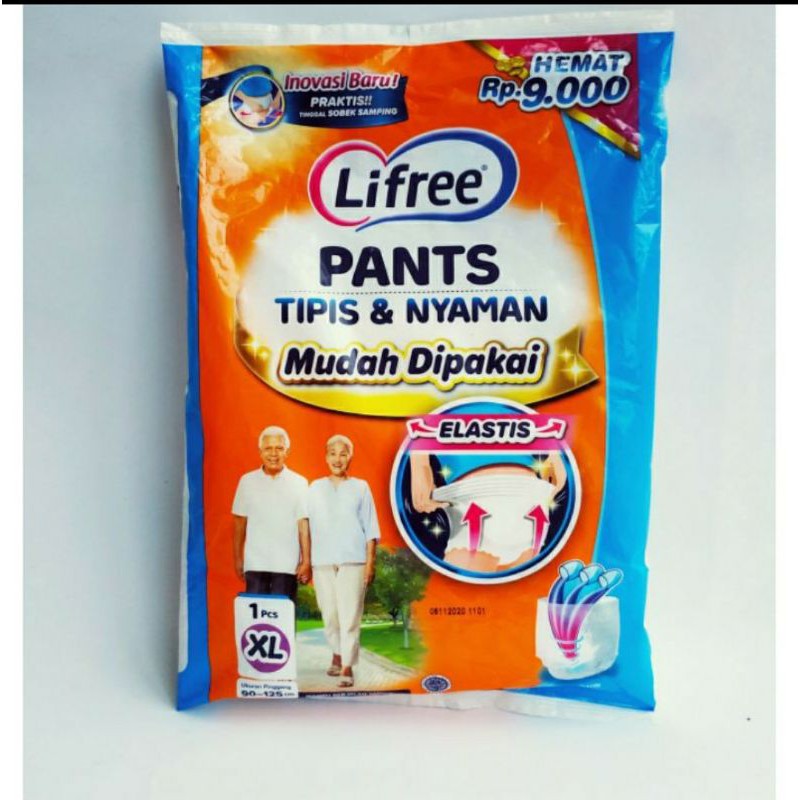 LIFREE SACHET PANTS POPOK CELANA DEWASA M L XL | POPOK DEWASA ADULT LANSIA