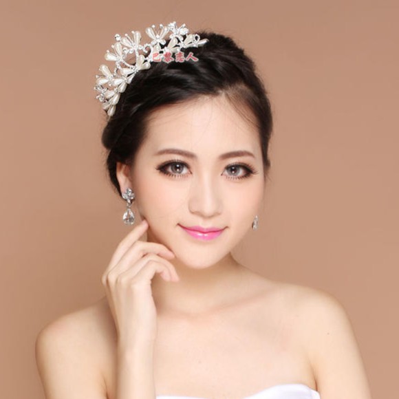 [PRODUK FAVORIT] HEADPIECE WEDDING BRIDAL TIARA PESTA PENGANTIN WANITA TRP026