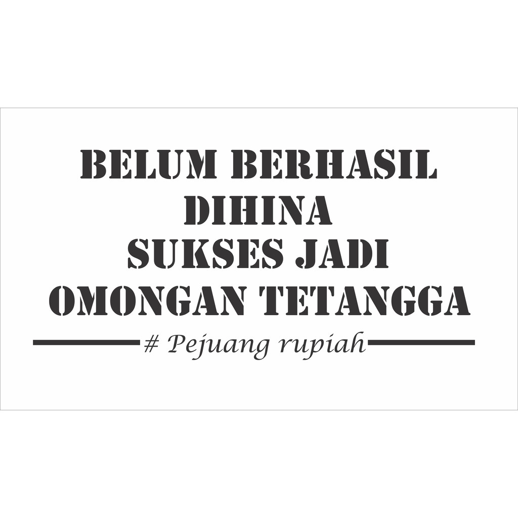 Cutting stiker MOBIL/TRUCK kata kata keren