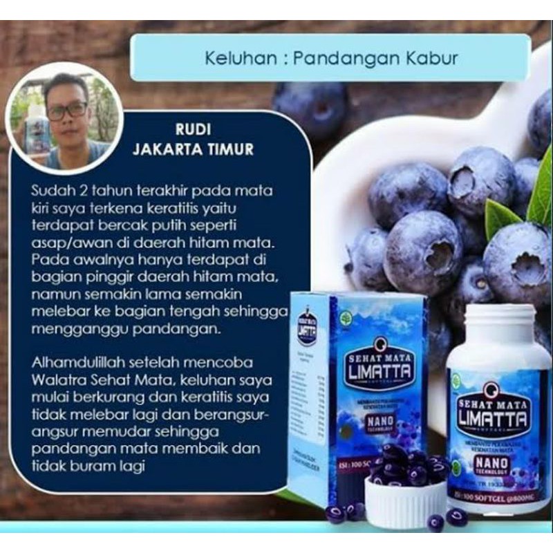Obat Mata KATARAK,MINUS, syaraf mata lelah Limatta Mata Sehat