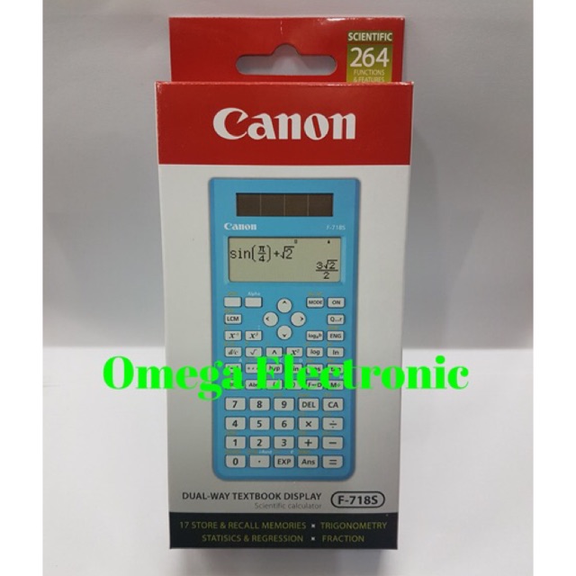 Canon F-718SGA Scientific Calculator Kalkulator Ilmiah Sekolah F-718S