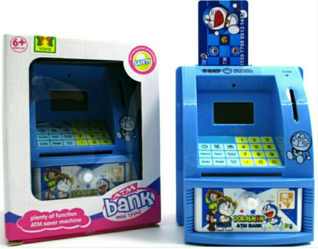 Mainan Atm Celengan Karakter Target Edukasi Anak Mini