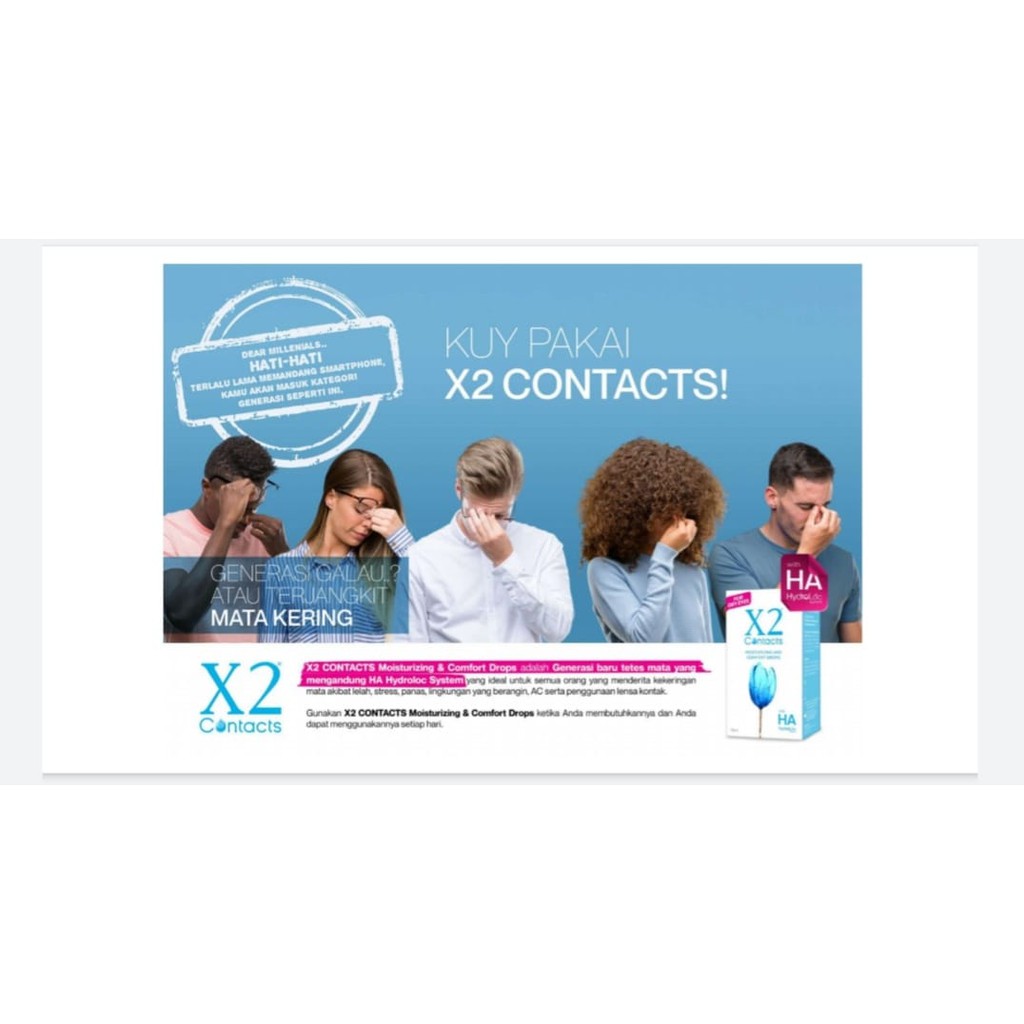 Tetes mata softlens X2 CONTACTS 15 ml