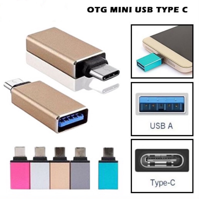 FULL BESI OTG USB Type C Connector To Normal USB Port / Converter Data Transfer