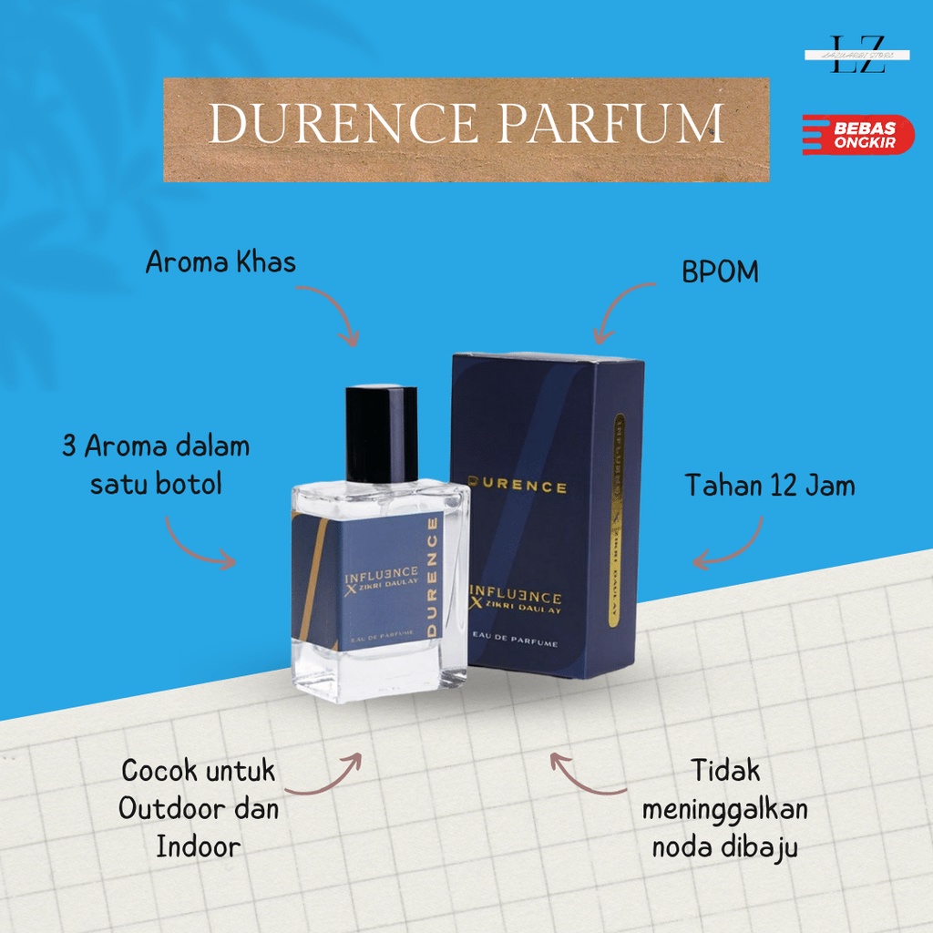 Influence Durence Parfum Cowok, Pemikat Cewek - Lazuardi Store