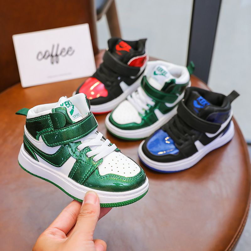 Sepatu sneakers keren anak laki laki 0-6 tahun GREEN &amp; BLACK / Sepatu bayi premium unisex Import Korea / SN-026 Ananakstore