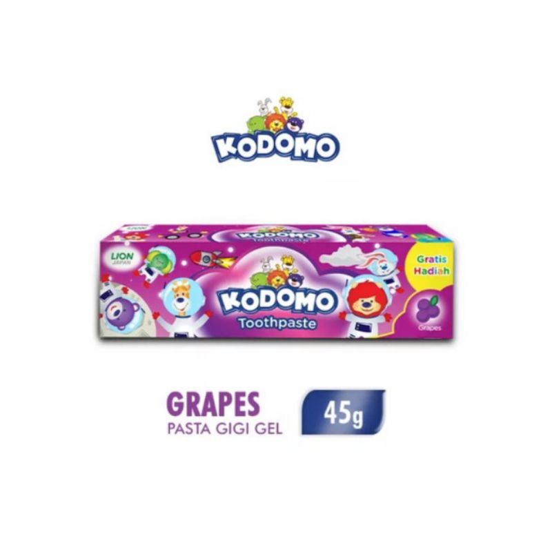 BPOM KODOMO PASTA GIGI ANAK / KODOMO ODOL TOOTHPASTE 45gr