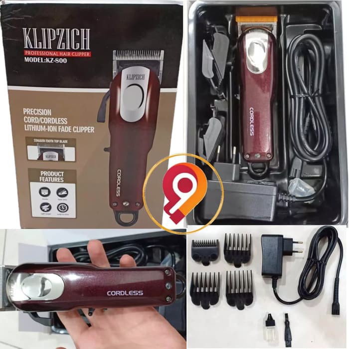 Clipper Alat Cukur Rambut Klipzich KZ 800 Mesin Pencukur Cordless-original