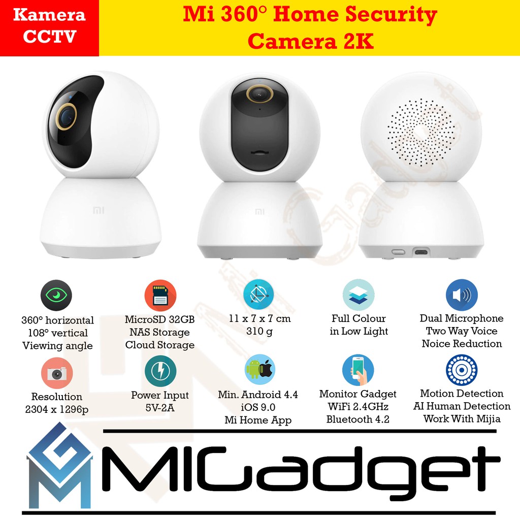 Kamera CCTV Xiaomi Mi 360° Home Security Camera 2K