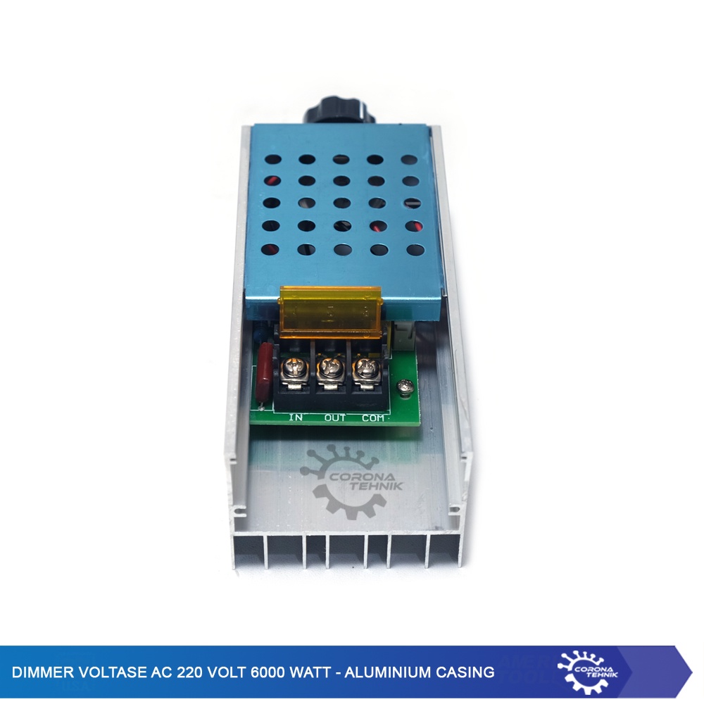 Aluminium Casing - Dimmer Voltase AC 220 Volt 6000 Watt