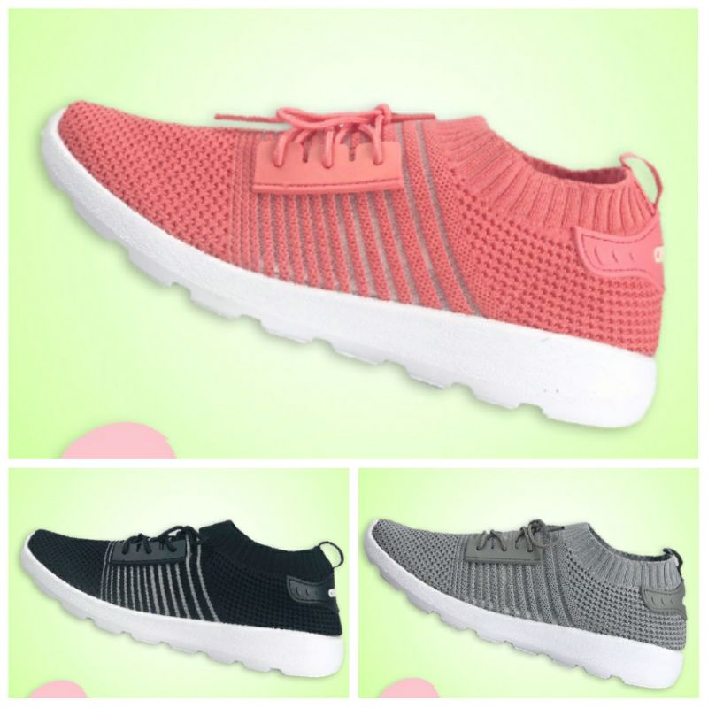 Sepatu sneakers slip on rajut ARDILES wanita