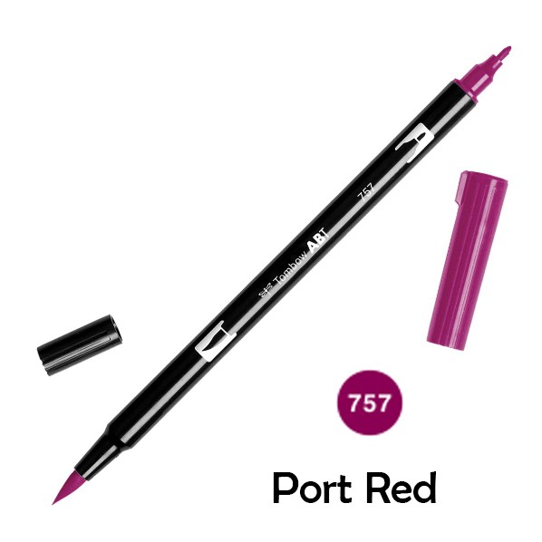 

ABT Tombow Dual Brush Pen - 757 Port Red