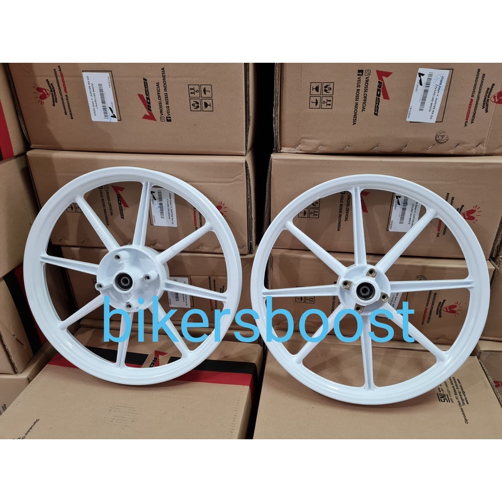 Jual Velg Rossi Zigen Swan jupiter MX DD New Double disc Palang 8 putih