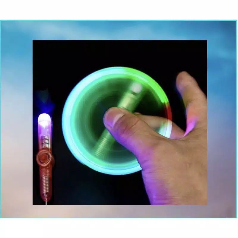 

Pulpen Spiner Lampu Led Nyala Keren