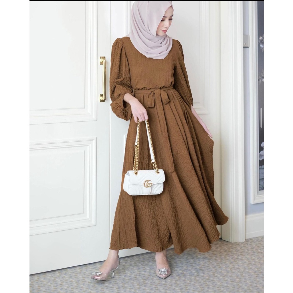 (MGA) GAMIS AZKAYLA MAXI DRESS BUSUI AIRFLOW CRINCLE