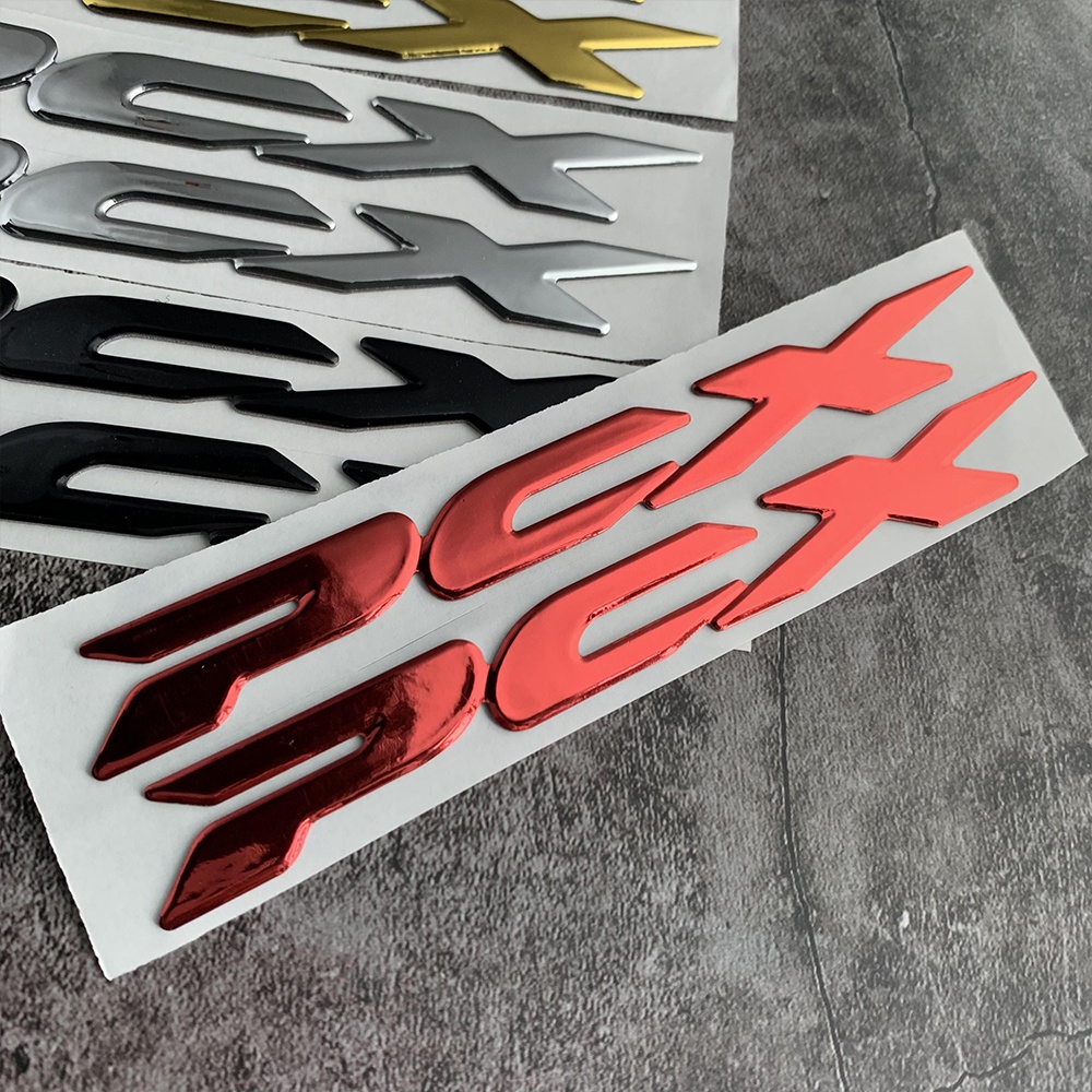 3D Resin Gel PCX Stiker Honda Motocross Motor Emblem Stiker untuk Honda Pcx 125 150 Pcx125 Pcx150 2015 2018