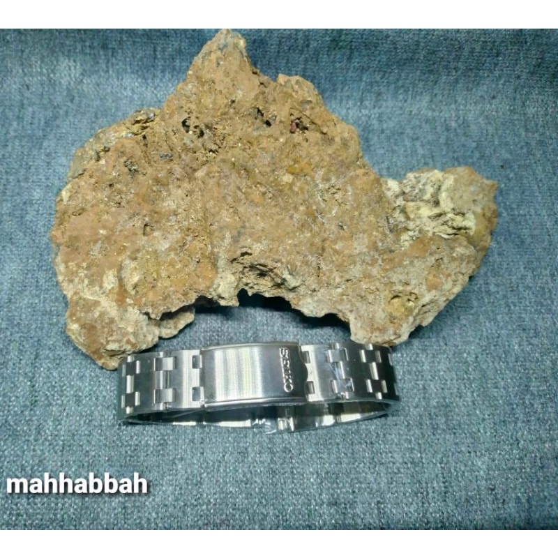 tali rantai bracelet steinless solid seiko helmet 19mm