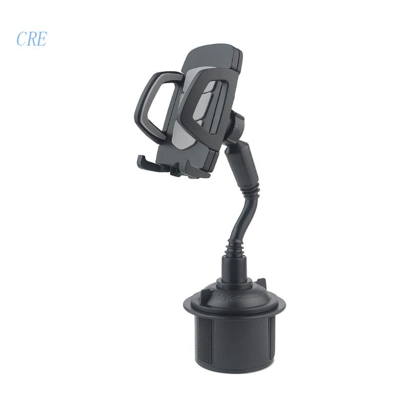 Cre Stand Holder Hp / GPS Universal Leher Angsa Fleksibel Rotasi 360 ° Untuk Mobil