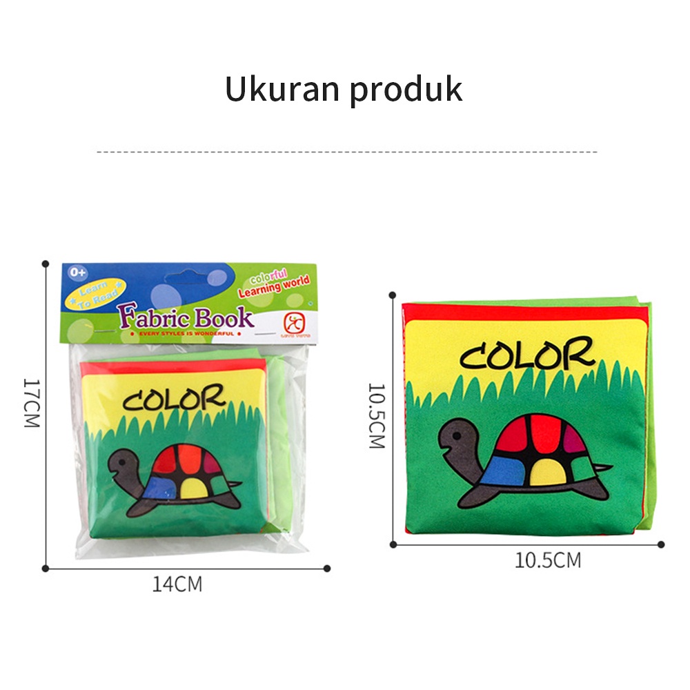 JCHO buku bantal bayi mainan edukasi/cloth book bayi/ soft book edukasi bayi