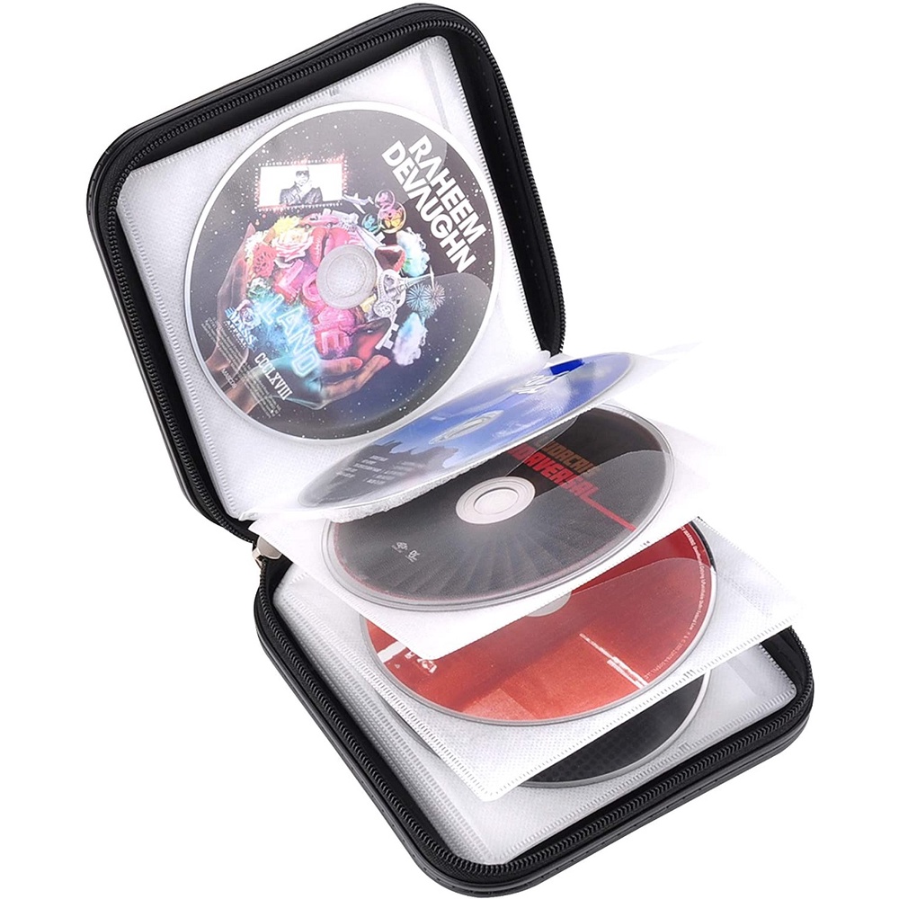 Tempat Penyimpanan Kaset CD DVD 40 Disc PlayStation Hardcase Tebal Kualitas Import