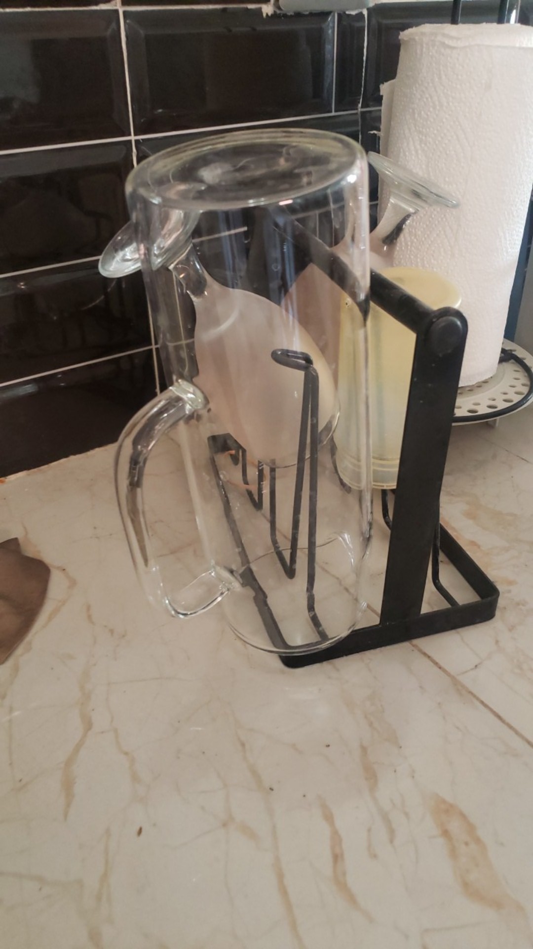 The Home Edit Glass Jug With Bamboo Cover/ Teko Kaca Tutup Bamboo